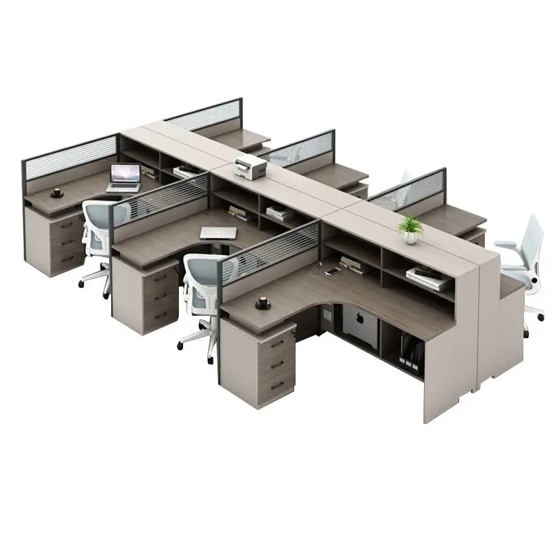 Office Desk Office Staff Desk Simple Modern Screen Station Locker Partition Employee Computer Desk — image 7