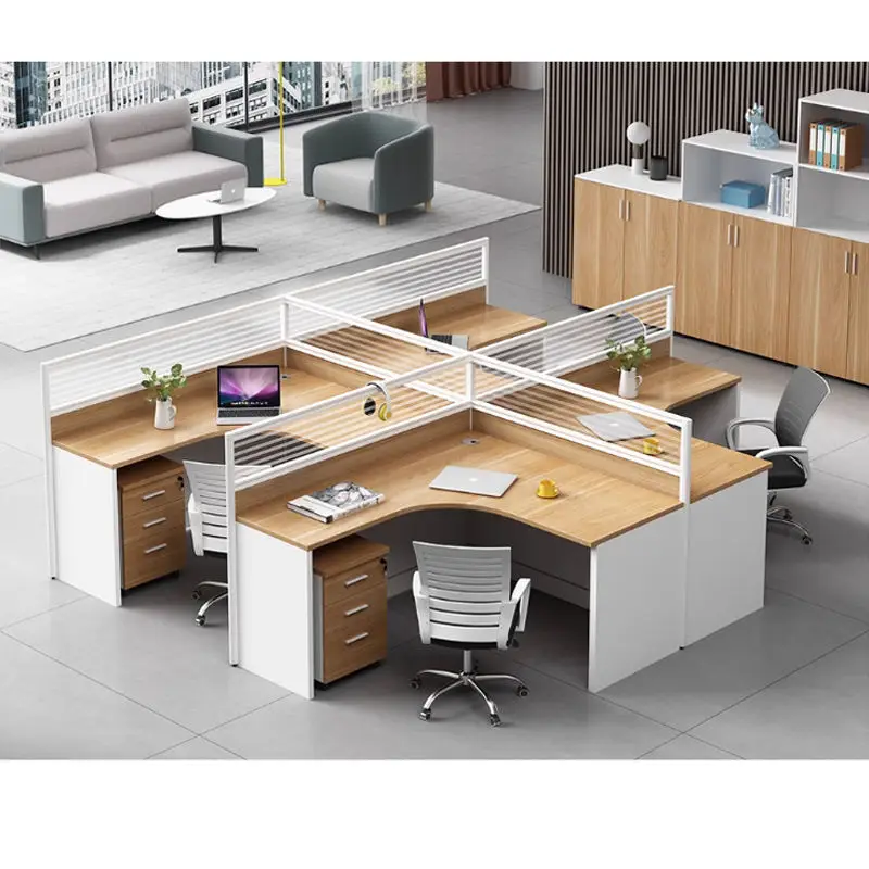 Office Desk Office Staff Desk Simple Modern Screen Station Locker Partition Employee Computer Desk — image 3