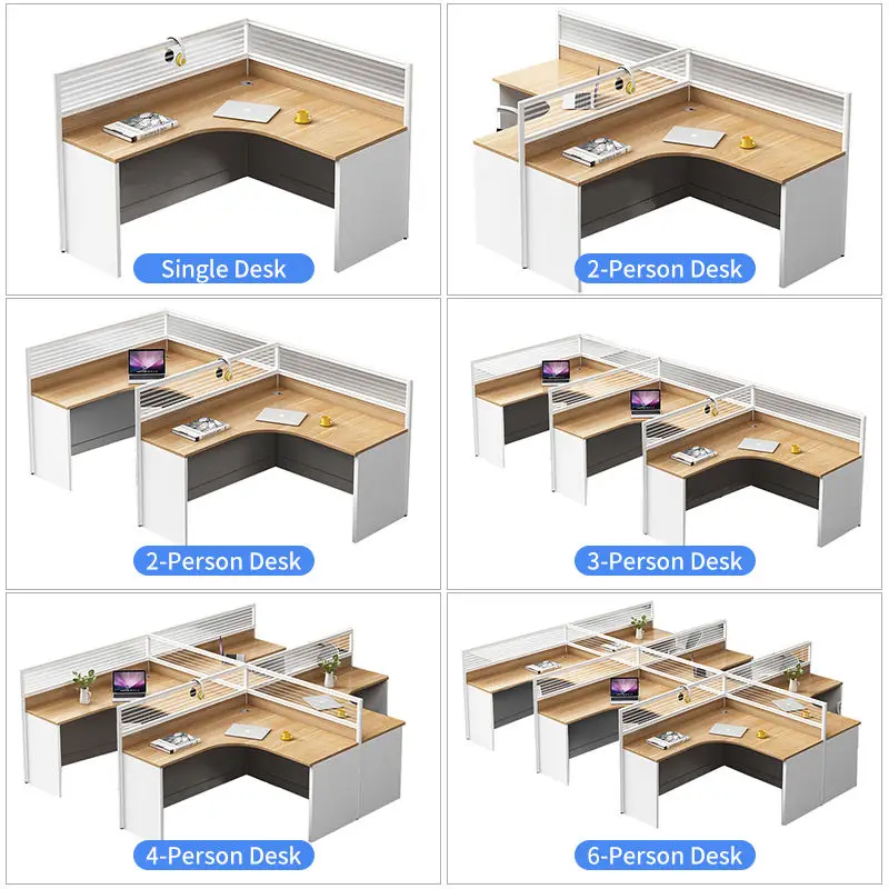Office Desk Office Staff Desk Simple Modern Screen Station Locker Partition Employee Computer Desk — image 4