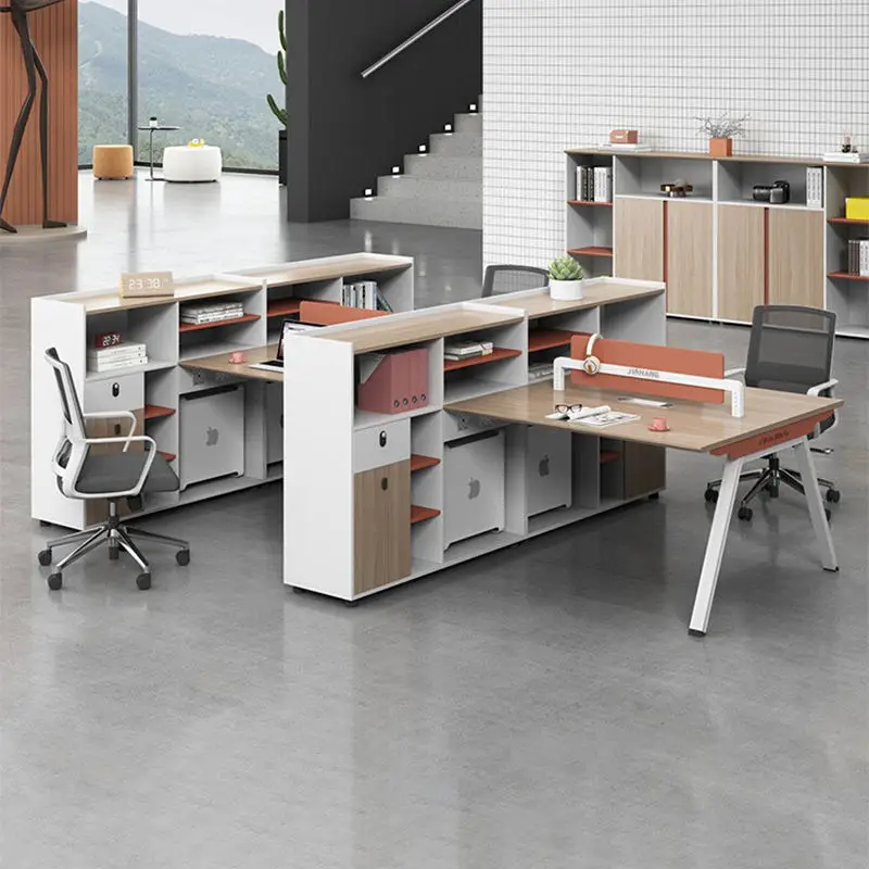 Office Desk Office Staff Desk Simple Modern Screen Station Locker Partition Employee Computer Desk — view 1