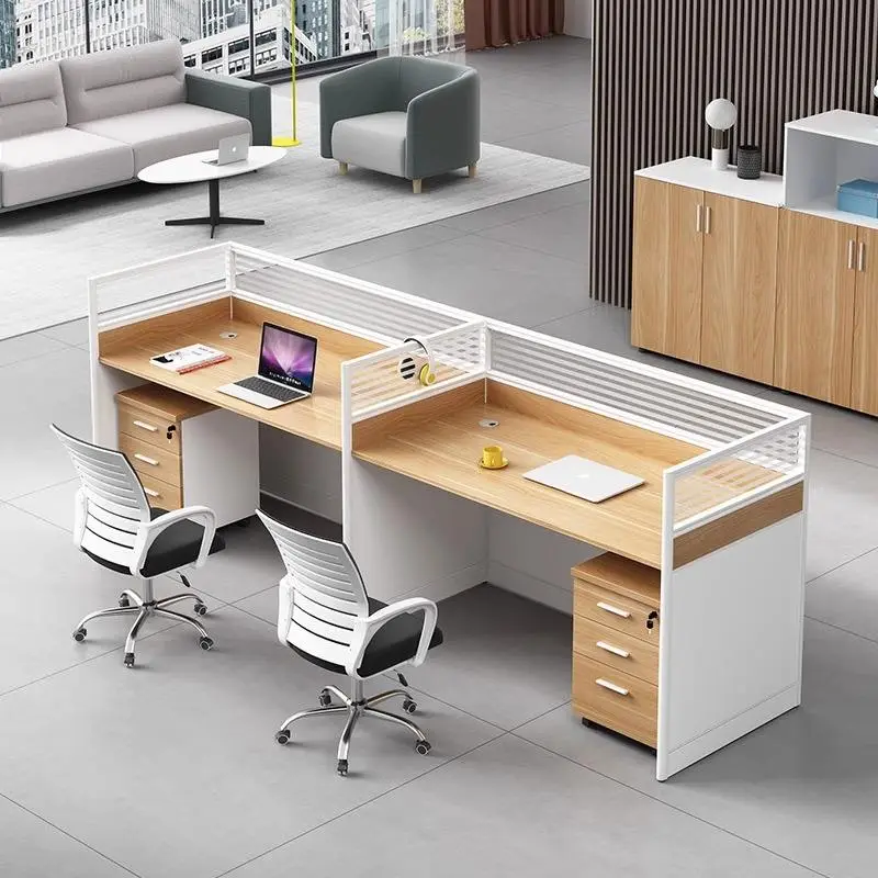 Office Desk Office Staff Desk Simple Modern Screen Station Locker Partition Employee Computer Desk — image 3