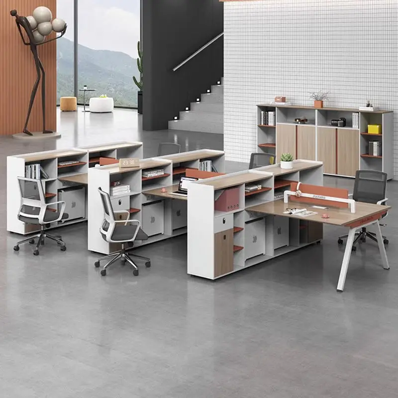 Office Desk Office Staff Desk Simple Modern Screen Station Locker Partition Employee Computer Desk — image 3