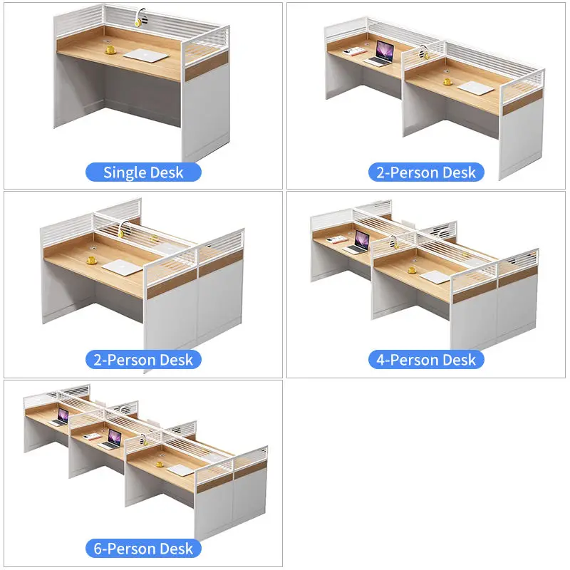 Office Desk Office Staff Desk Simple Modern Screen Station Locker Partition Employee Computer Desk — image 4