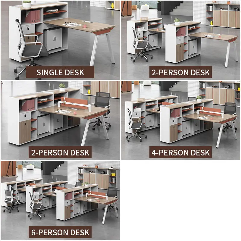 Office Desk Office Staff Desk Simple Modern Screen Station Locker Partition Employee Computer Desk — image 4