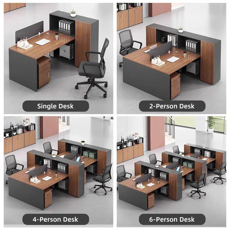 Office Desk Office Staff Desk Simple Modern Screen Station Locker Partition Employee Computer Desk — image 4