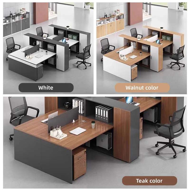 Office Desk Office Staff Desk Simple Modern Screen Station Locker Partition Employee Computer Desk — image 5