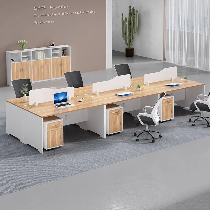 Office Desk Office Staff Desk Simple Modern Screen Station Locker Partition Employee Computer Desk — image 3