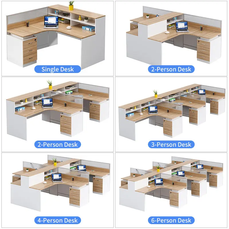 Office Desk Office Staff Desk Simple Modern Screen Station Locker Partition Employee Computer Desk — image 6