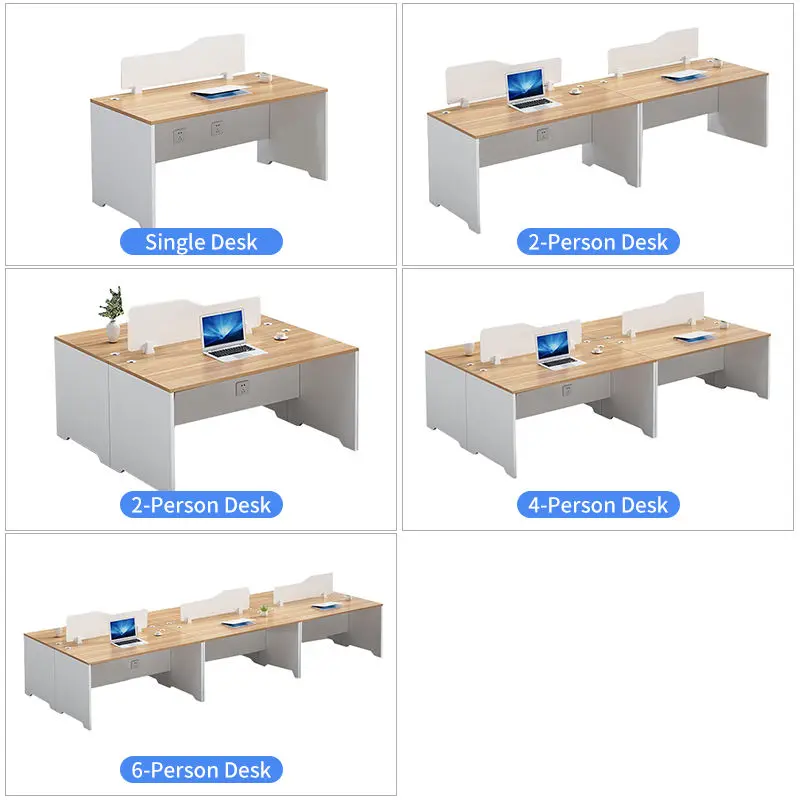 Office Desk Office Staff Desk Simple Modern Screen Station Locker Partition Employee Computer Desk — image 4