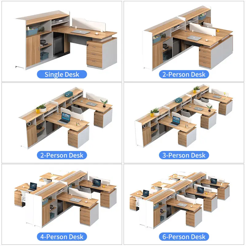 Office Desk Office Staff Desk Simple Modern Screen Station Locker Partition Employee Computer Desk — image 4
