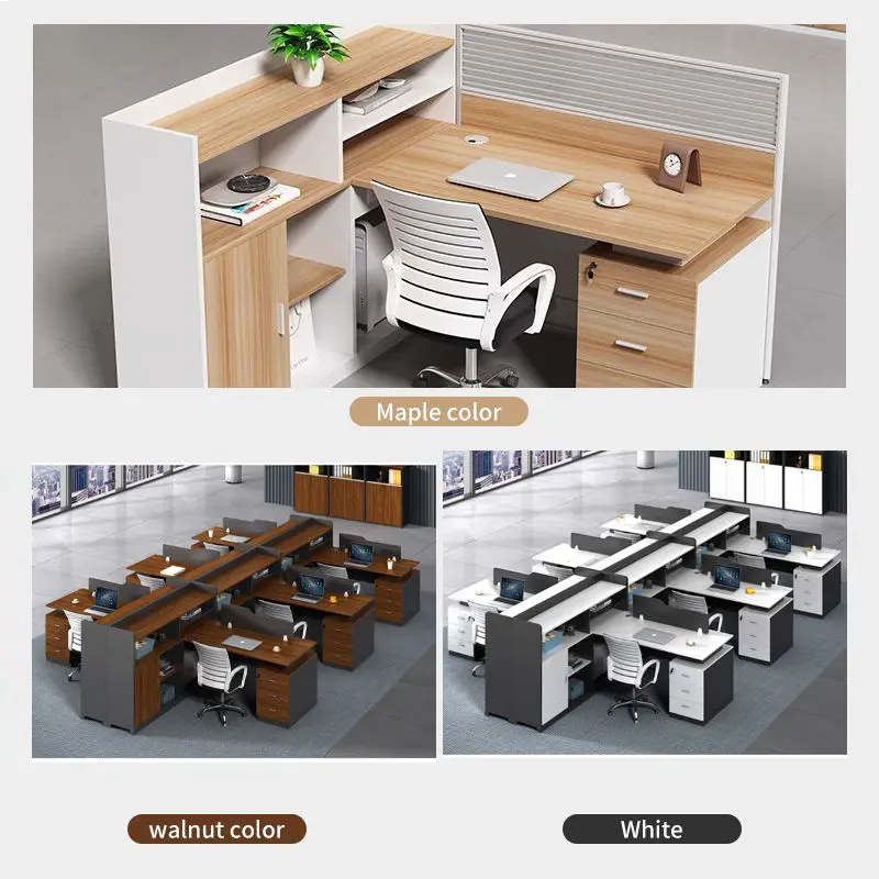 Office Desk Office Staff Desk Simple Modern Screen Station Locker Partition Employee Computer Desk — image 7