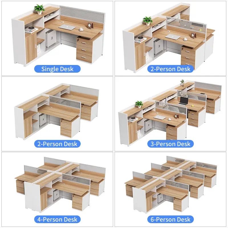 Office Desk Office Staff Desk Simple Modern Screen Station Locker Partition Employee Computer Desk — image 4