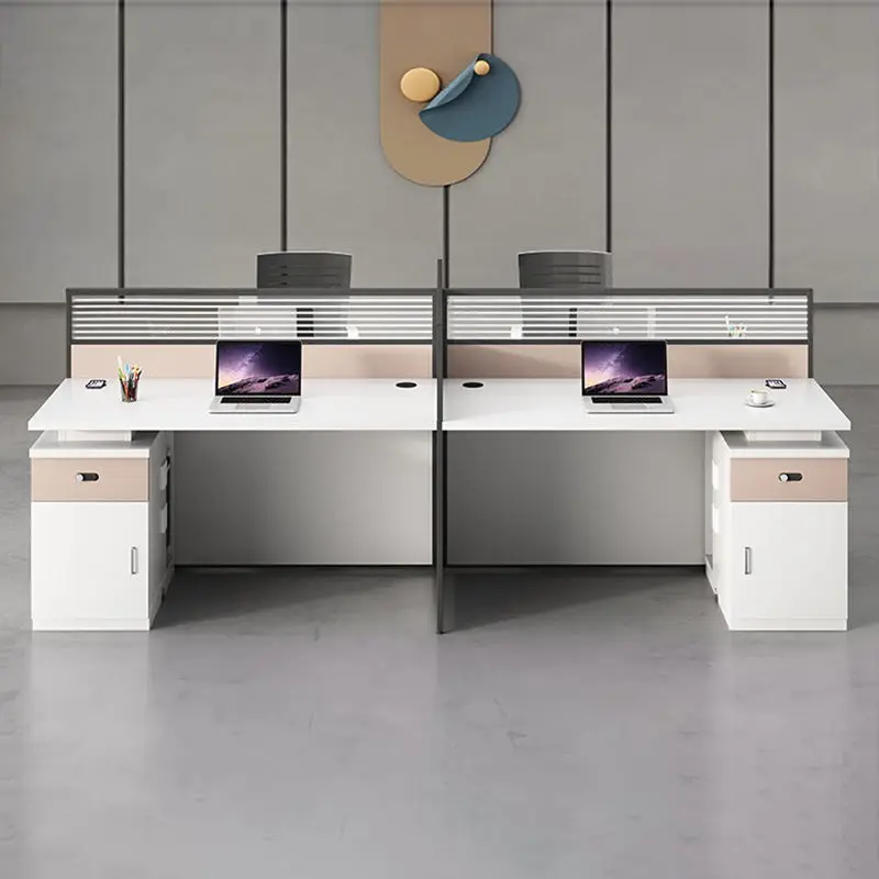 Office Desk Office Staff Desk Simple Modern Screen Station Locker Partition Employee Computer Desk — image 4