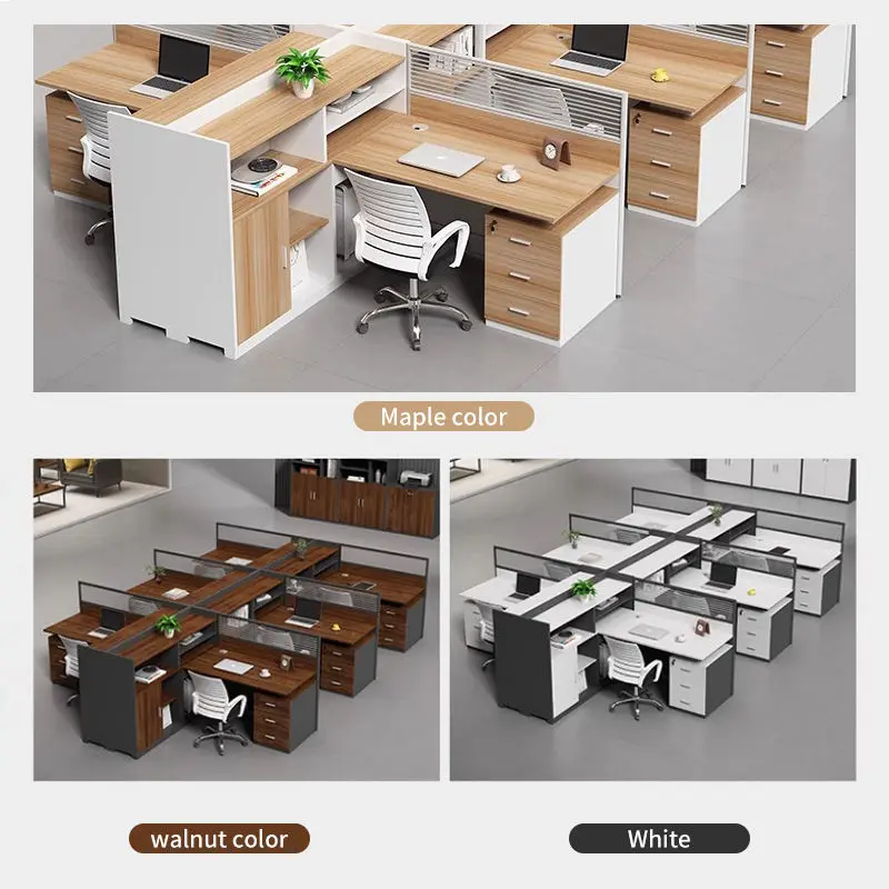 Office Desk Office Staff Desk Simple Modern Screen Station Locker Partition Employee Computer Desk — image 5