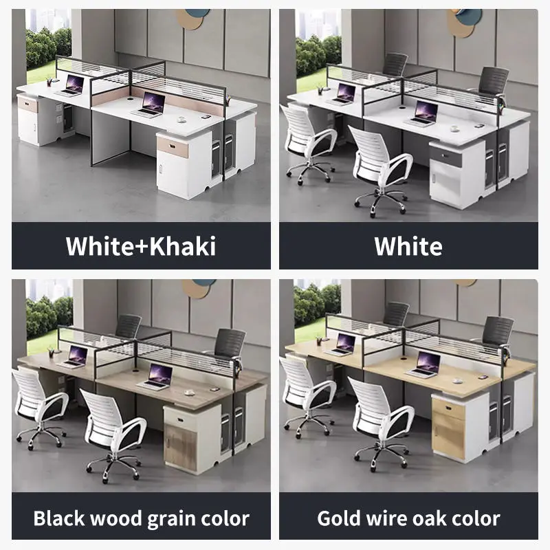 Office Desk Office Staff Desk Simple Modern Screen Station Locker Partition Employee Computer Desk — image 5