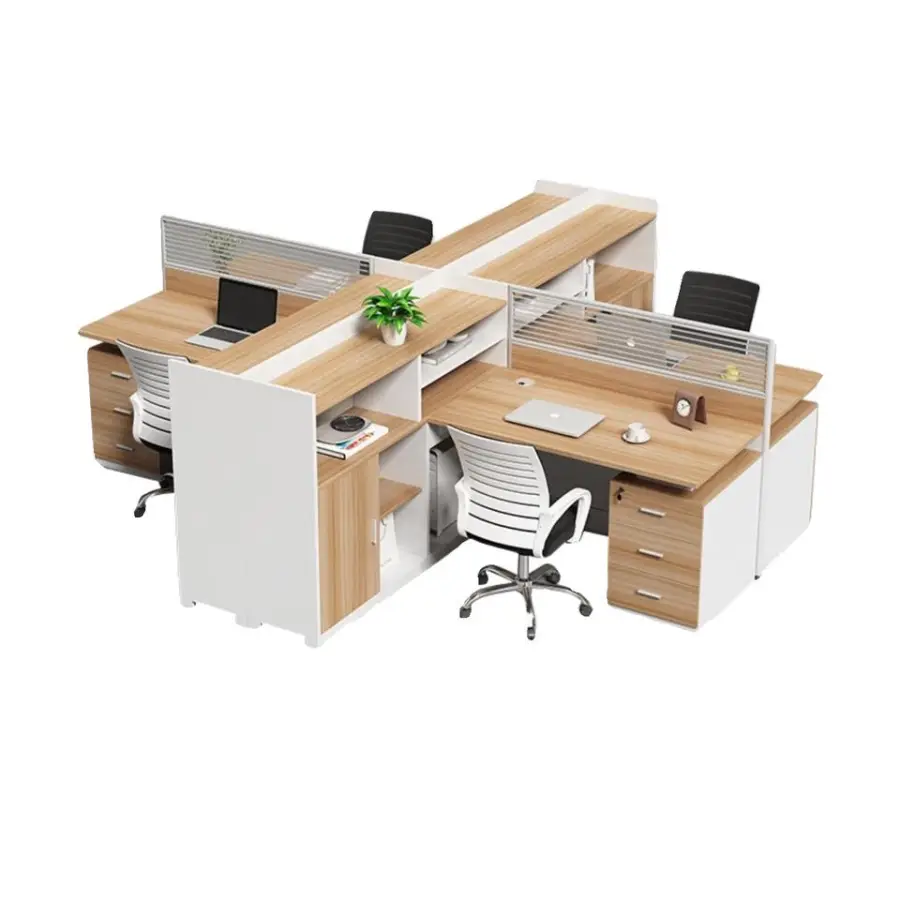 Office Desk Office Staff Desk Simple Modern Screen Station Locker Partition Employee Computer Desk — image 7