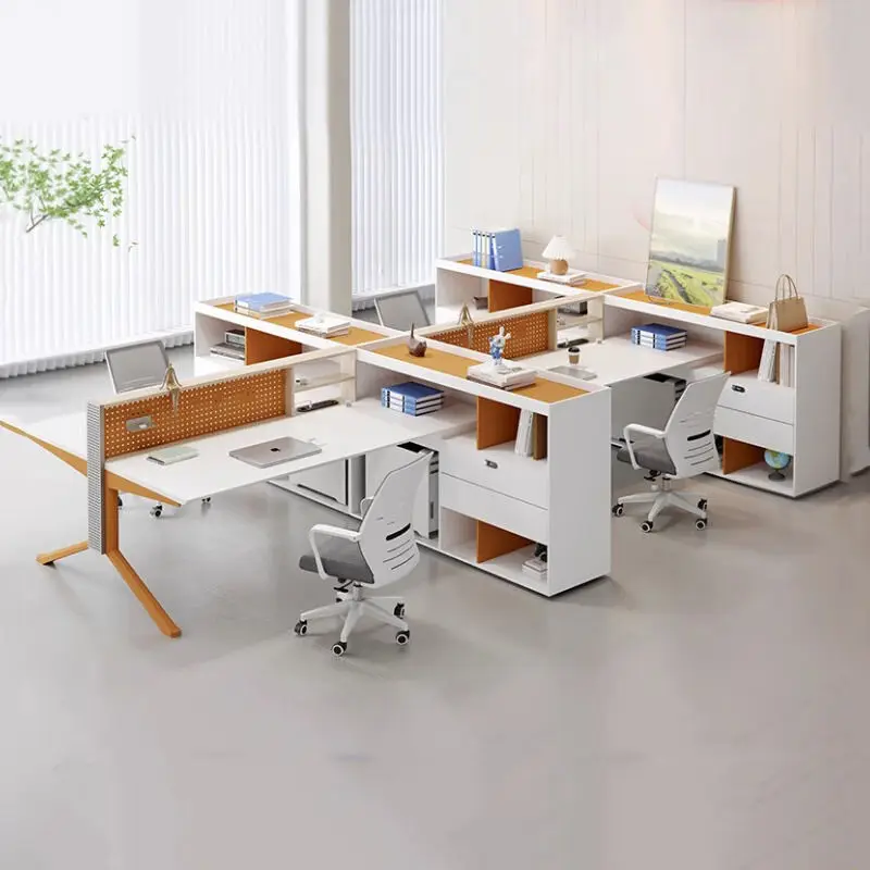 Office Desk Office Staff Desk Simple Modern Screen Station Locker Partition Employee Computer Desk — view 1