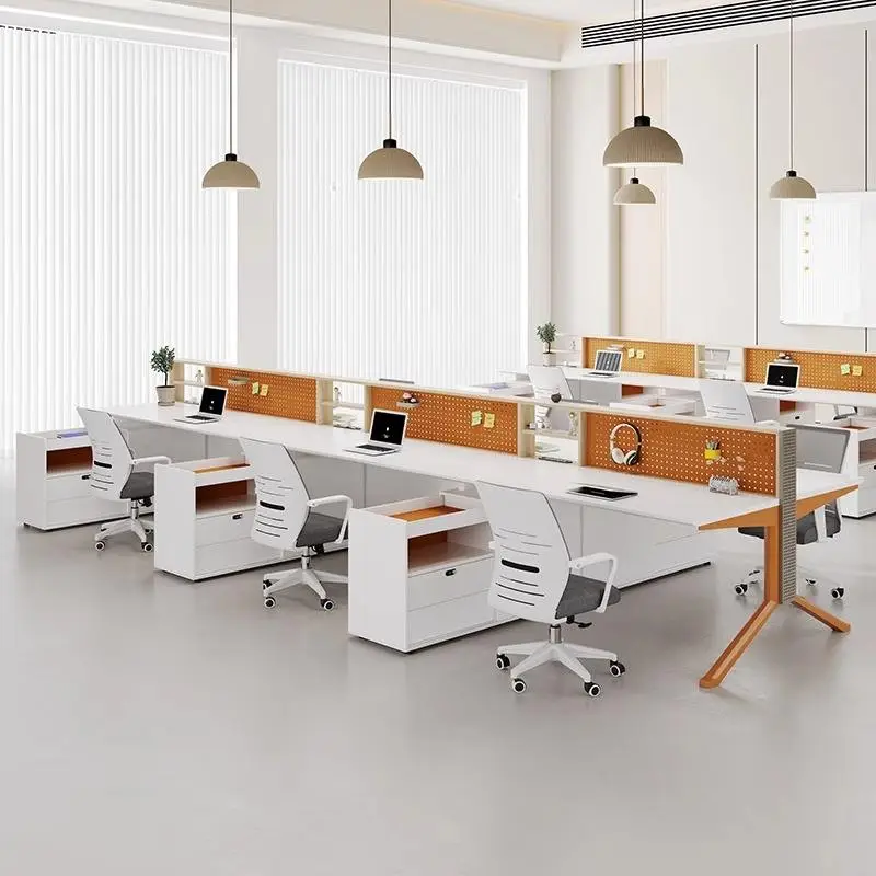 Office Desk Office Staff Desk Simple Modern Screen Station Locker Partition Employee Computer Desk — image 3
