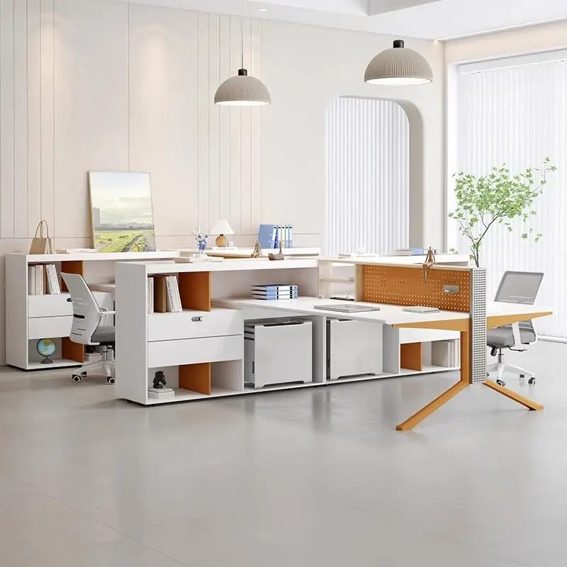 Office Desk Office Staff Desk Simple Modern Screen Station Locker Partition Employee Computer Desk — image 3