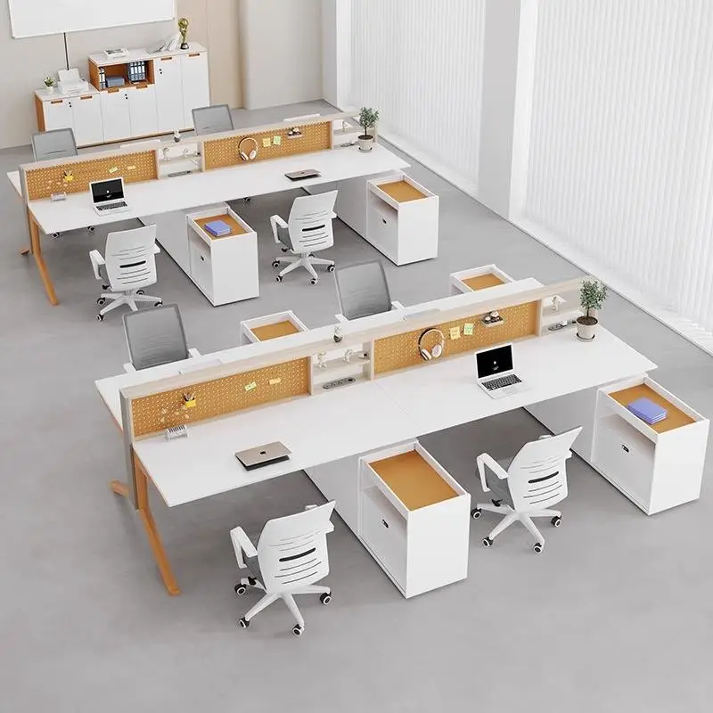 Office Desk Office Staff Desk Simple Modern Screen Station Locker Partition Employee Computer Desk — image 4