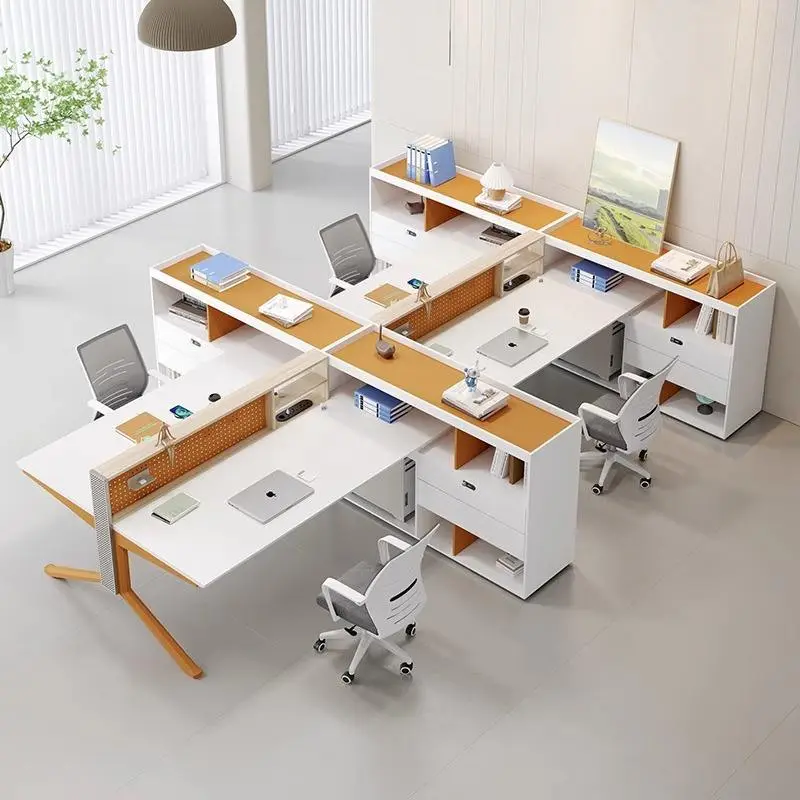 Office Desk Office Staff Desk Simple Modern Screen Station Locker Partition Employee Computer Desk — image 4