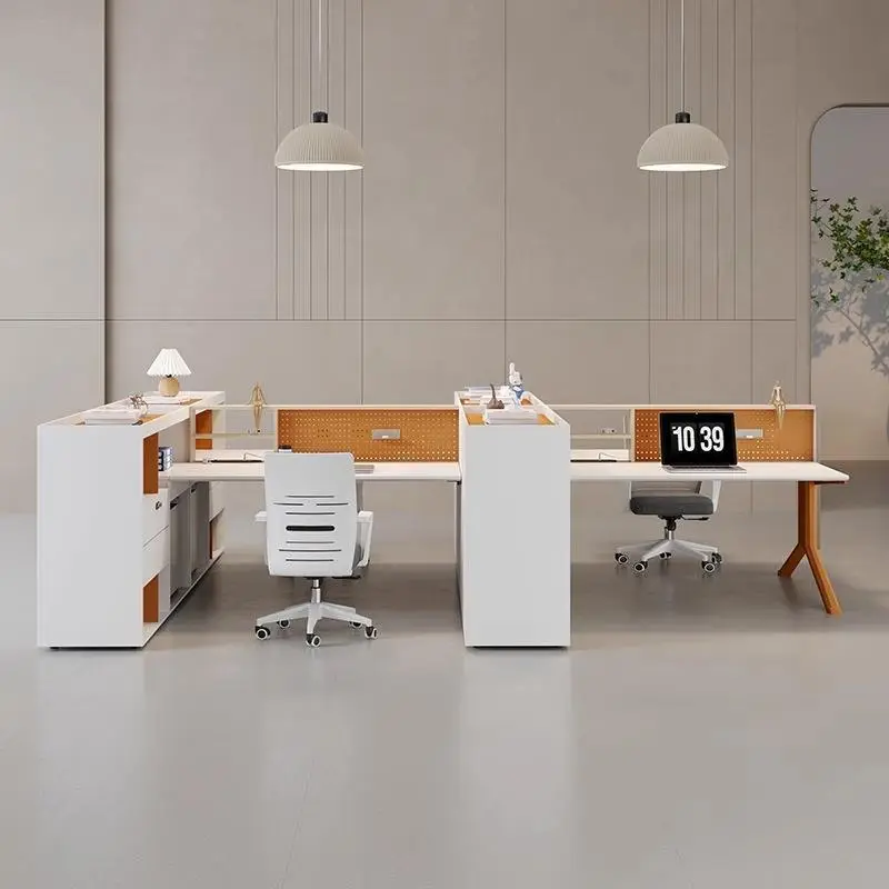 Office Desk Office Staff Desk Simple Modern Screen Station Locker Partition Employee Computer Desk — image 5