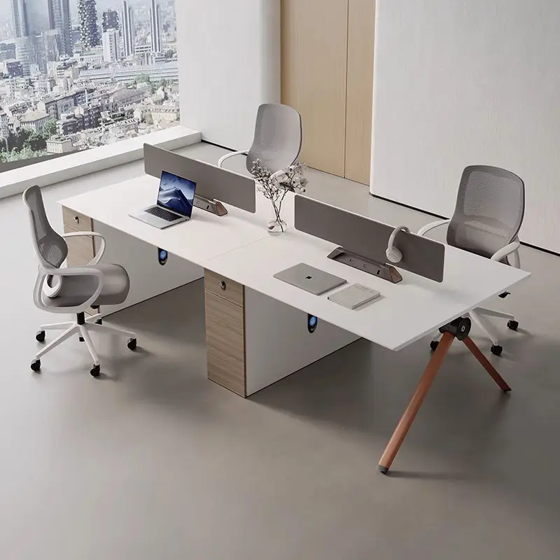 Office Desk Office Staff Desk Simple Modern Screen Station Locker Partition Employee Computer Desk — image 4