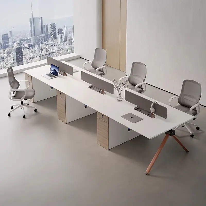 Office Desk Office Staff Desk Simple Modern Screen Station Locker Partition Employee Computer Desk — image 5