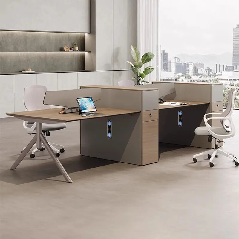 Office Desk Office Staff Desk Simple Modern Screen Station Locker Partition Employee Computer Desk — view 1