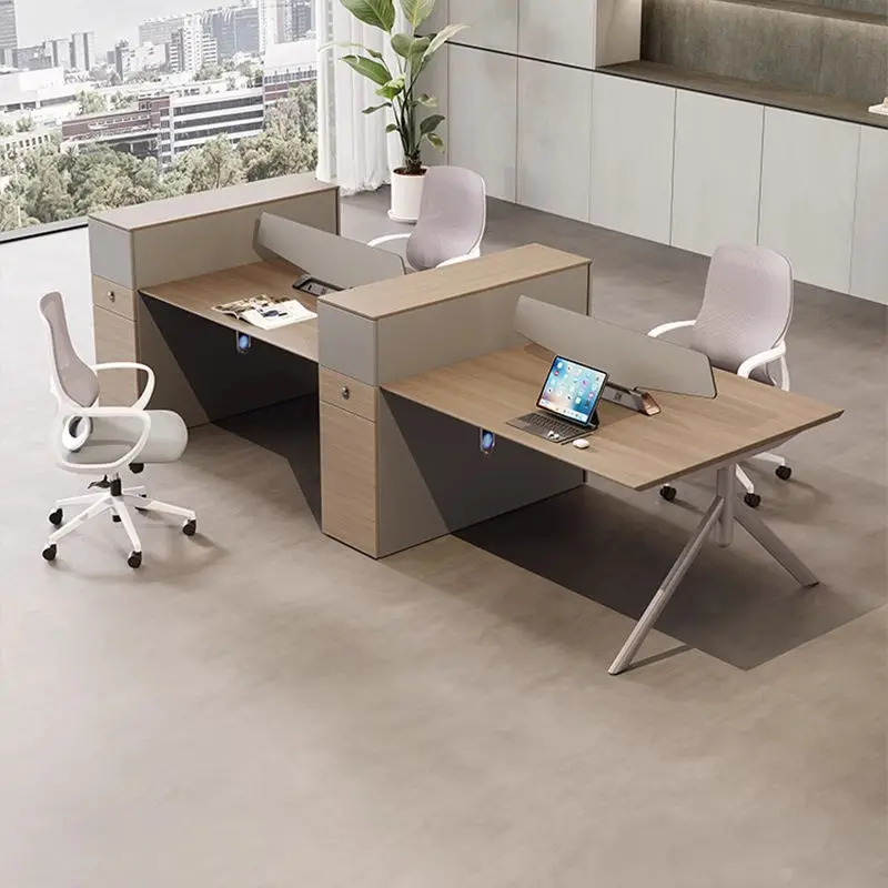 Office Desk Office Staff Desk Simple Modern Screen Station Locker Partition Employee Computer Desk — image 3