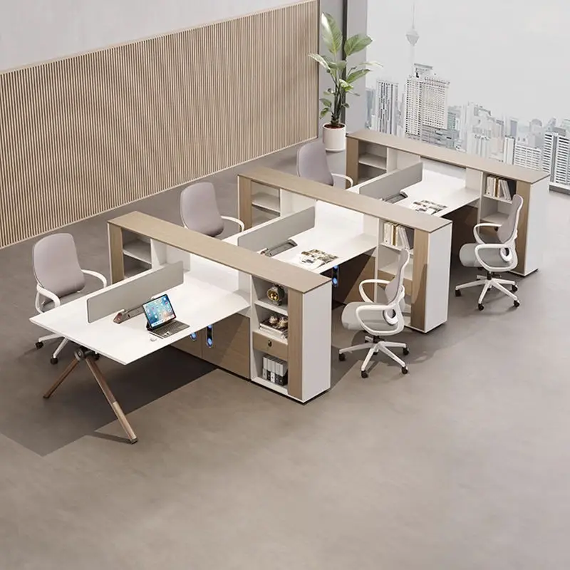 Office Desk Office Staff Desk Simple Modern Screen Station Locker Partition Employee Computer Desk — image 5