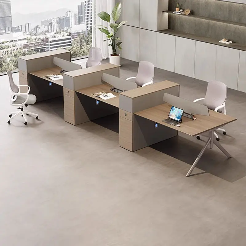 Office Desk Office Staff Desk Simple Modern Screen Station Locker Partition Employee Computer Desk — image 6