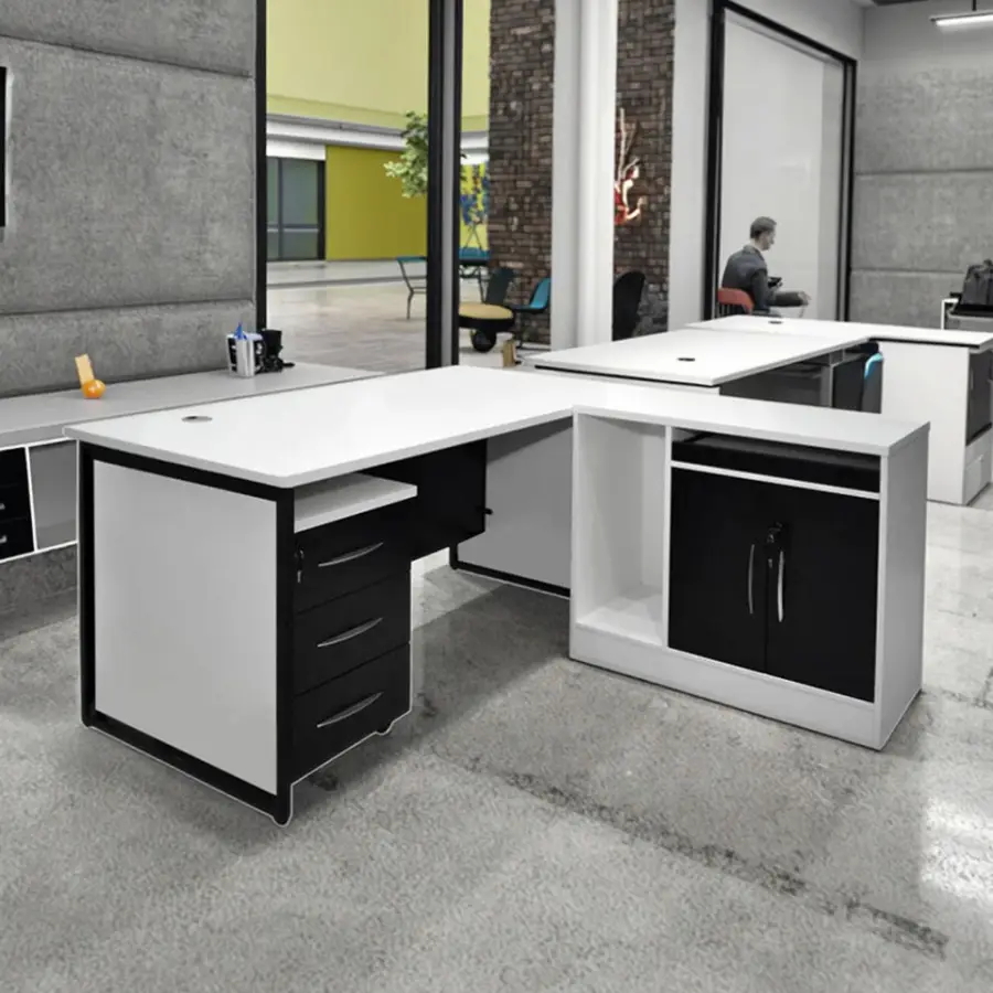 Office Desk Office Staff Desk Simple Modern Screen Station Locker Partition Employee Computer Desk — image 3