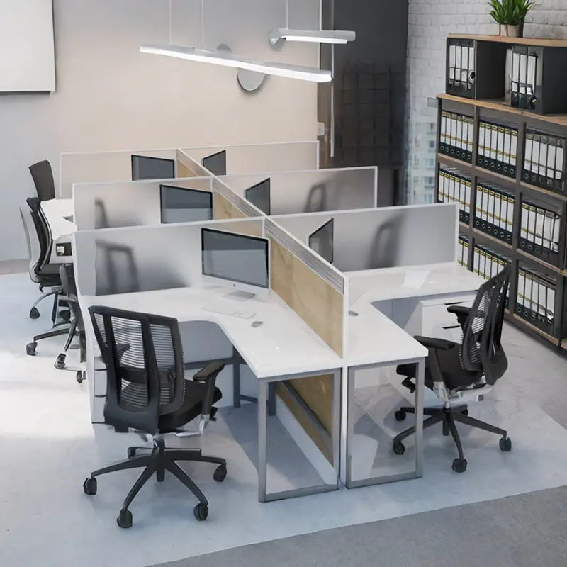 Office Desk Office Staff Desk Simple Modern Screen Station Locker Partition Employee Computer Desk — view 1