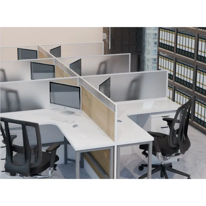 Office Desk Office Staff Desk Simple Modern Screen Station Locker Partition Employee Computer Desk — image 2