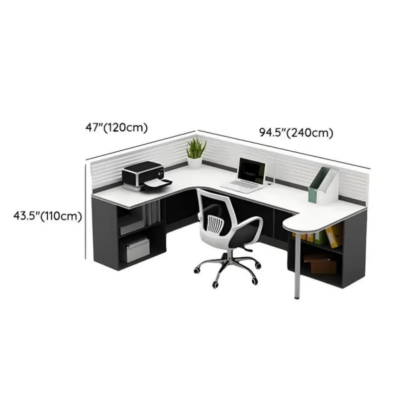 Office Desk Office Staff Desk Simple Modern Screen Station Locker Partition Employee Computer Desk — image 2