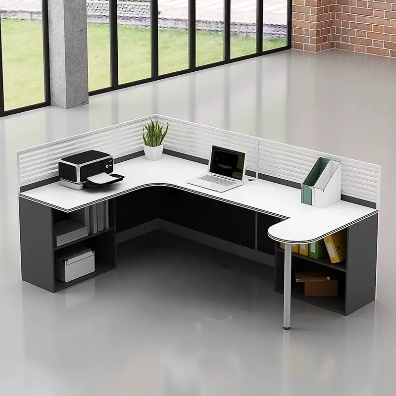 Office Desk Office Staff Desk Simple Modern Screen Station Locker Partition Employee Computer Desk — image 3