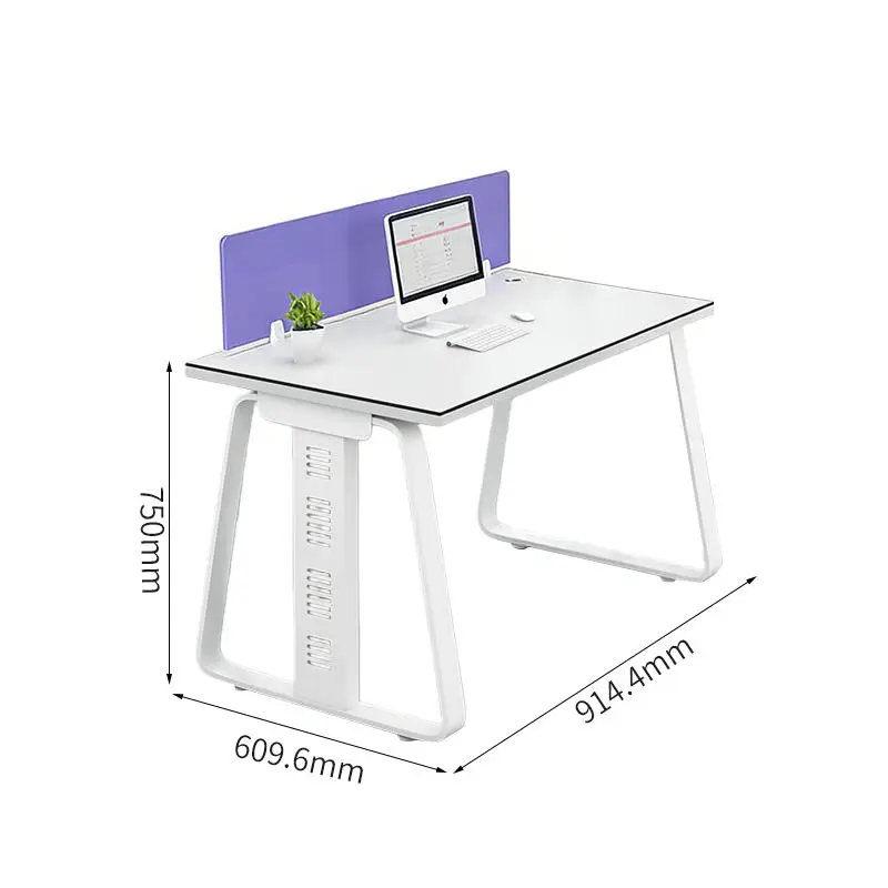 Office desk office staff desk simple modern screen station locker partition employee computer desk — image 2