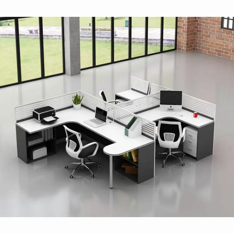 Office Desk Office Staff Desk Simple Modern Screen Station Locker Partition Employee Computer Desk — image 4