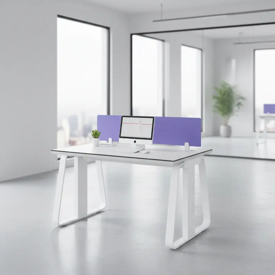 Office desk office staff desk simple modern screen station locker partition employee computer desk — image 4