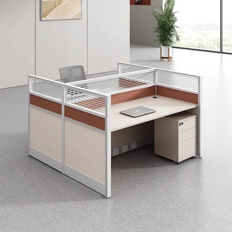 Office Desk Office Staff Desk Simple Modern Screen Station Locker Partition Employee Computer Desk — image 5