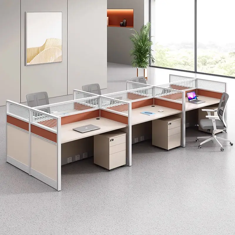 Office Desk Office Staff Desk Simple Modern Screen Station Locker Partition Employee Computer Desk — image 6