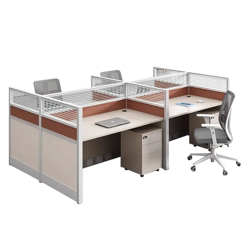 Office Desk Office Staff Desk Simple Modern Screen Station Locker Partition Employee Computer Desk — image 7