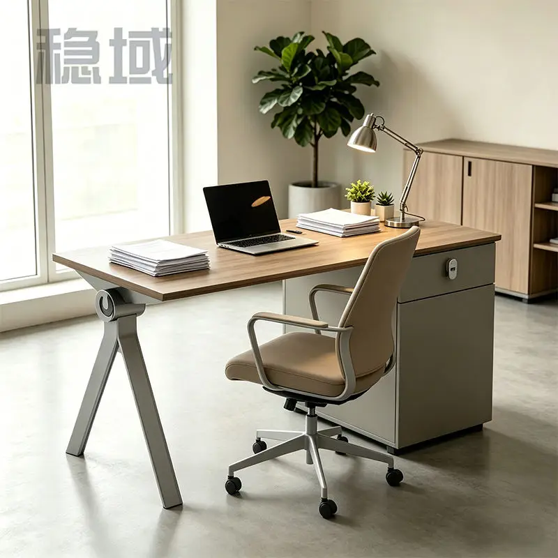 Office desk office staff desk simple modern screen station locker partition employee computer desk — image 2
