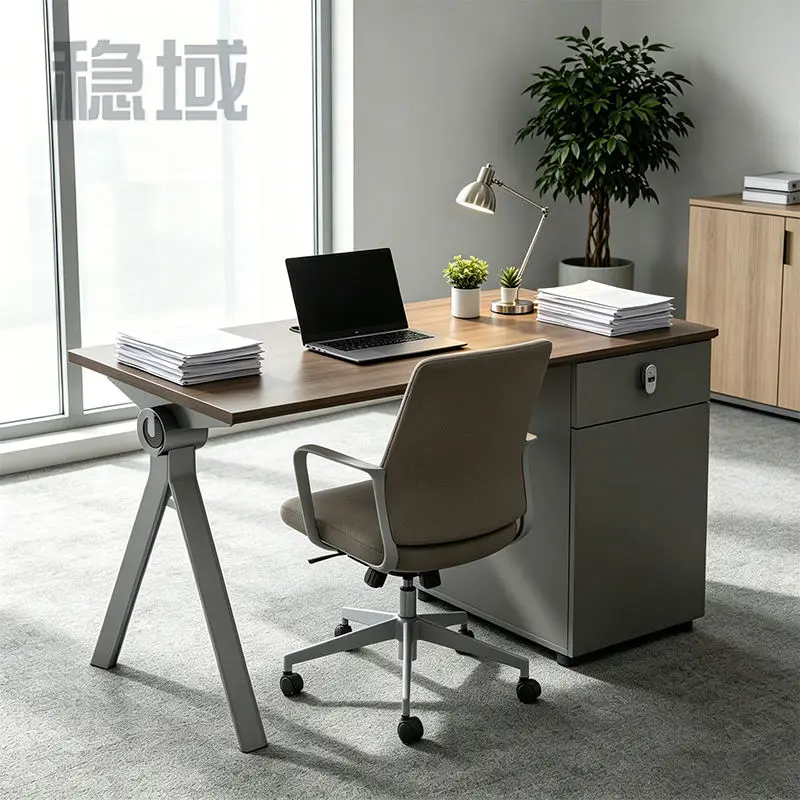 Office desk office staff desk simple modern screen station locker partition employee computer desk — image 3