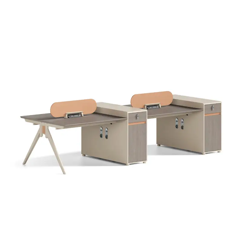 Office desk office staff desk simple modern screen station locker partition employee computer desk — image 4