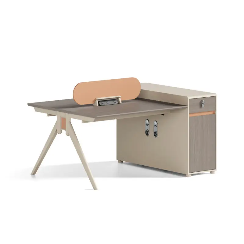 Office desk office staff desk simple modern screen station locker partition employee computer desk — image 5