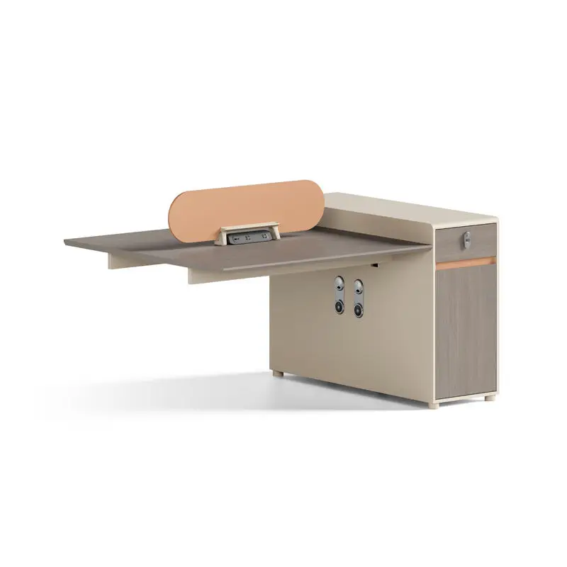 Office desk office staff desk simple modern screen station locker partition employee computer desk — image 6
