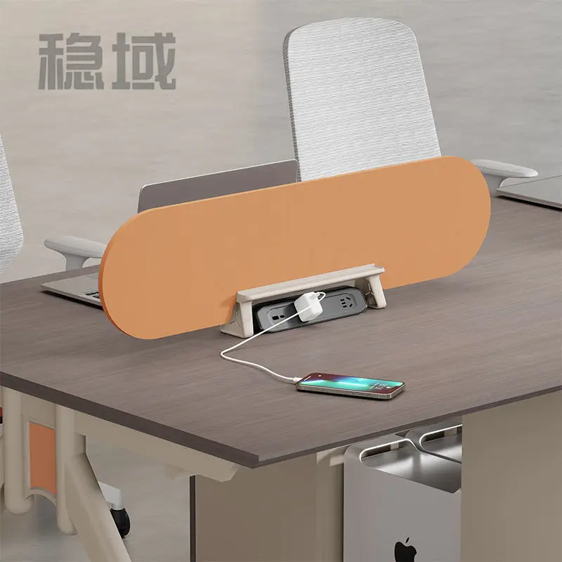 Office desk office staff desk simple modern screen station locker partition employee computer desk — image 5
