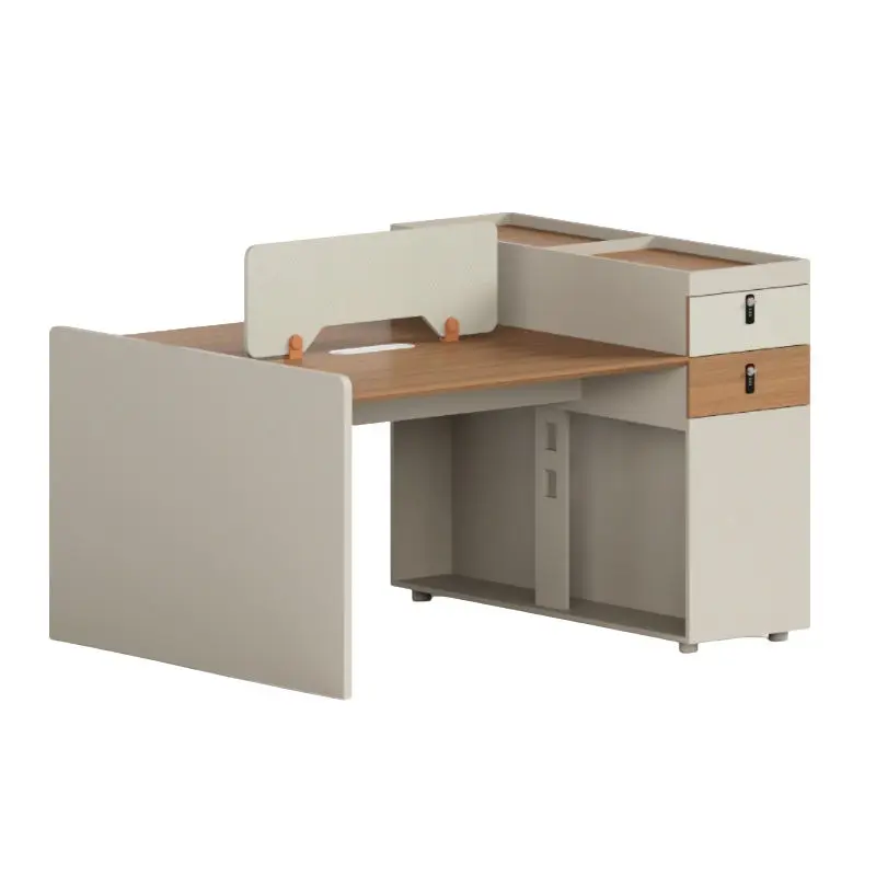 Office desk office staff desk simple modern screen station locker partition employee computer desk — image 4